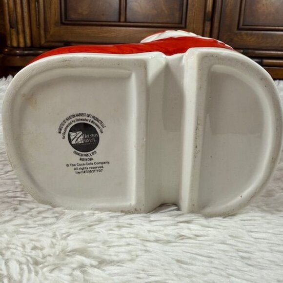 Vintage Coca-Cola 75th Anniversary Santa Boot Stocking Coke on Ice Cookie Jar - Picture 11 of 13